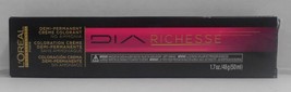 New Pkg LOREAL DIA RICHESSE Demi-Permanent Hair Color Cream (Black Box) ... - £6.99 GBP+