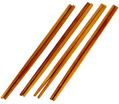8 Dark Bamboo Chopsticks 9 1/2&quot; Chop Sticks chinese asian CHEF CRAFT 20641 - £8.71 GBP