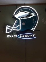 New Philadelphia Eagles Bud Light Helmet Neon Sign 20&quot;x16&quot; - £123.85 GBP