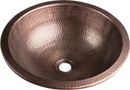 Monarch Abode 17094 Pure Copper Hand Hammered Rotunda Dual Mount, 16 Inches - £131.35 GBP