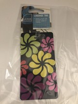 NEW Lewis N. Clark Black Floral luggage Tag Waterscape  SHIPS N 24HR - €7,63 EUR