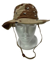 US Army 6 Color Desert Camo Chocolate Chip Desert Storm Boonie Hat size ... - £13.15 GBP