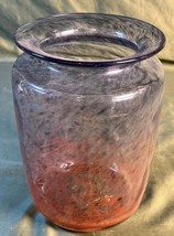Vintage Art Glass Signed Vase Sweden Etched Signature Hand Blown John Or... - $81.25