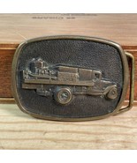 Vintage Belt Buckle Dowell Services Oil field Company 1981 7 million saf... - $26.60