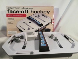  Air Hockey Game Fun Electronic Desktop Face Off Electronic Table Top - £14.42 GBP