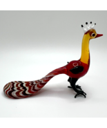 New Collection! Murano Glass Handcrafted Unique Custom Designed Peacock ... - $109.27 CAD
