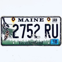 2018 United States Maine Vacationland Passenger License Plate 2752 RU - £14.86 GBP