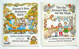 Lot of 2 Books Jimmy&#39;s Boa Bounces Back &amp; The Day Jimmy&#39;s Boa Ate the Wash - £6.67 GBP