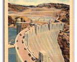 Autostrada Attraverso Boulder Hoover Dam Città Nevada Nv Unp Lino Postar... - $3.03