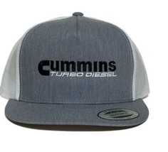 Direct Embroidered Cummins Turbo Diesel Flat Bill Mesh Back Tucker Hat Cap - $24.74