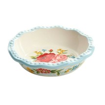 Pioneer Woman Sweet Rose Mini Pie Pan 4.75 Stoneware Country Blue Floral... - $14.16