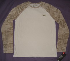 Under Armour Girls Long Sleeve T-Shirt Top Off White Youth XL YXL - £11.00 GBP