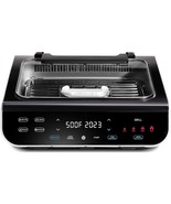 Gourmia Smokeless Indoor Grill &amp; Air Fryer raclette grill with Smoke Ext... - $169.99