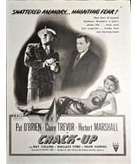 CRACK - UP Pat O&#39;Brien Claire Trevor Haunting Fear! Harens 1946 Vintage ... - $19.82 CAD