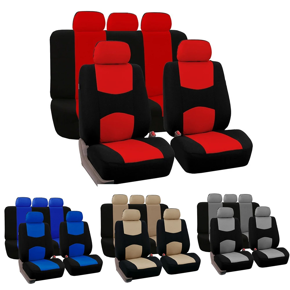 Universal  inclusive fabric Car Seat Cover Protector Front Rear Back Cus... - $27.16