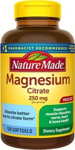 Nature Made Magnesium Citrate 250 mg per serving, Dietary Supplement for Muscle, - £26.37 GBP
