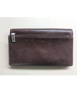 Fossil Medium Sized Brown Leather Envelope Bifold Wallet with Card Slots U7 - $24.70 CAD