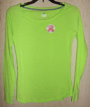 NWT WOMENS So Intimates NEON GREEN KNIT PAJAMA TOP  SIZE XS - $21.69 CAD