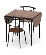 3 Pieces Dining Set with 2 Chairs and Modern Kitchen Table for Small Spa... - $179.95