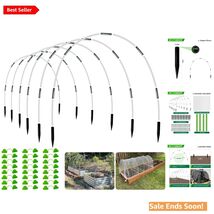 8FT Grow Tunnel Kit - 36 Rust-Free Garden Hoops for Raised Bed Plant Sup... - $43.51