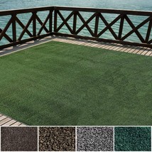 iCustomRug Indoor/Outdoor Turf Carpet Sythentic Grass in Lawn Green 12&#39;X... - $375.59