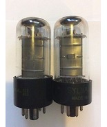 12W6GT Lot of Two (2) Tubes Sylvania Made Vacuum Tubes / Valves - $7.50