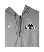 Highland Rams Full Zip Hoodie Jacket Womens Size Medium Grey Asics - $21.76