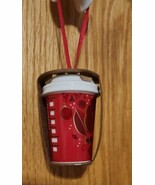 2013 Starbucks Holly Ceramic Mini Coffee To Go Cup Christmas Ornament New - $33.82 CAD