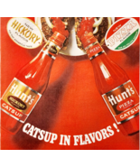 1965 Hunt&#39;s Ketchup Pizza Flavor Hickory Advertisement Condiments Catsup... - €25,58 EUR