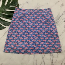 Vineyard Vines Womens Pencil Skirt Size 6 Blue Pink Fish Print Knee Length - £19.70 GBP