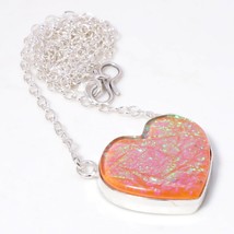 Orange Australian Triplet Opal Gemstone Chain Pendant Jewelry 1.10&quot; SA 258 - £3.97 GBP