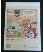 1959 Chevron Gasoline alien UFO theme full page magazine ad California Oil - €12,80 EUR