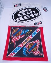 Lot Of 2 Bandanna - Harley Davidson &amp; New Mountain Dew w Tags - £7.51 GBP