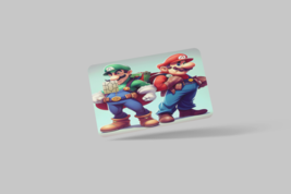 2 Pc Credit Card Skin, Bad Mario Movie - $8.00