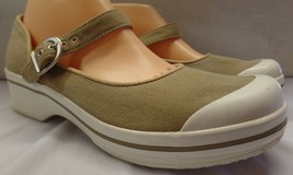 Dansko Sz 41 Or 10.5-11 Mary Jane Comfort Canvas Shoe Sand Color Pre Owned - £34.73 GBP