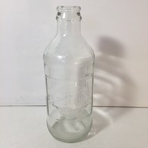 Vintage Pepsi-Cola 10 oz Clear Glass Bottle Embossed No Deposit No Refill - $23.76