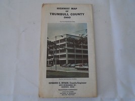 Vintage 1976 Highway Road Map Warren Ohio Trumbull County - £6.59 GBP