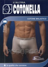 2 Boxer A Taille Basse Homme Élastique Extérieur Coton Stretch cotonella... - $11.91