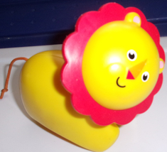 Fisher Price Plastic Yellow Lion Rolling Rattle - $7.99