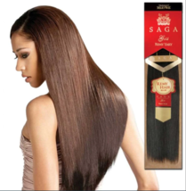 Shake-N-Go Milky Way Saga Premium Remy Yaky 100% Human Hair Weave BROWN ... - £93.10 GBP