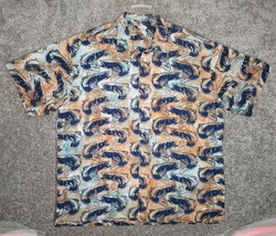 Blackfly Fishing Shirt Mens XXL Batik Short Sleeve Vaughn Cochran Fish M... - $29.89