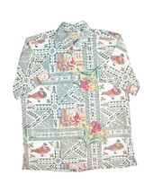 Reyn Spooner Mele Kalikimaka Hawaiian Shirt Mens L Christmas Santa Limited - £43.28 GBP
