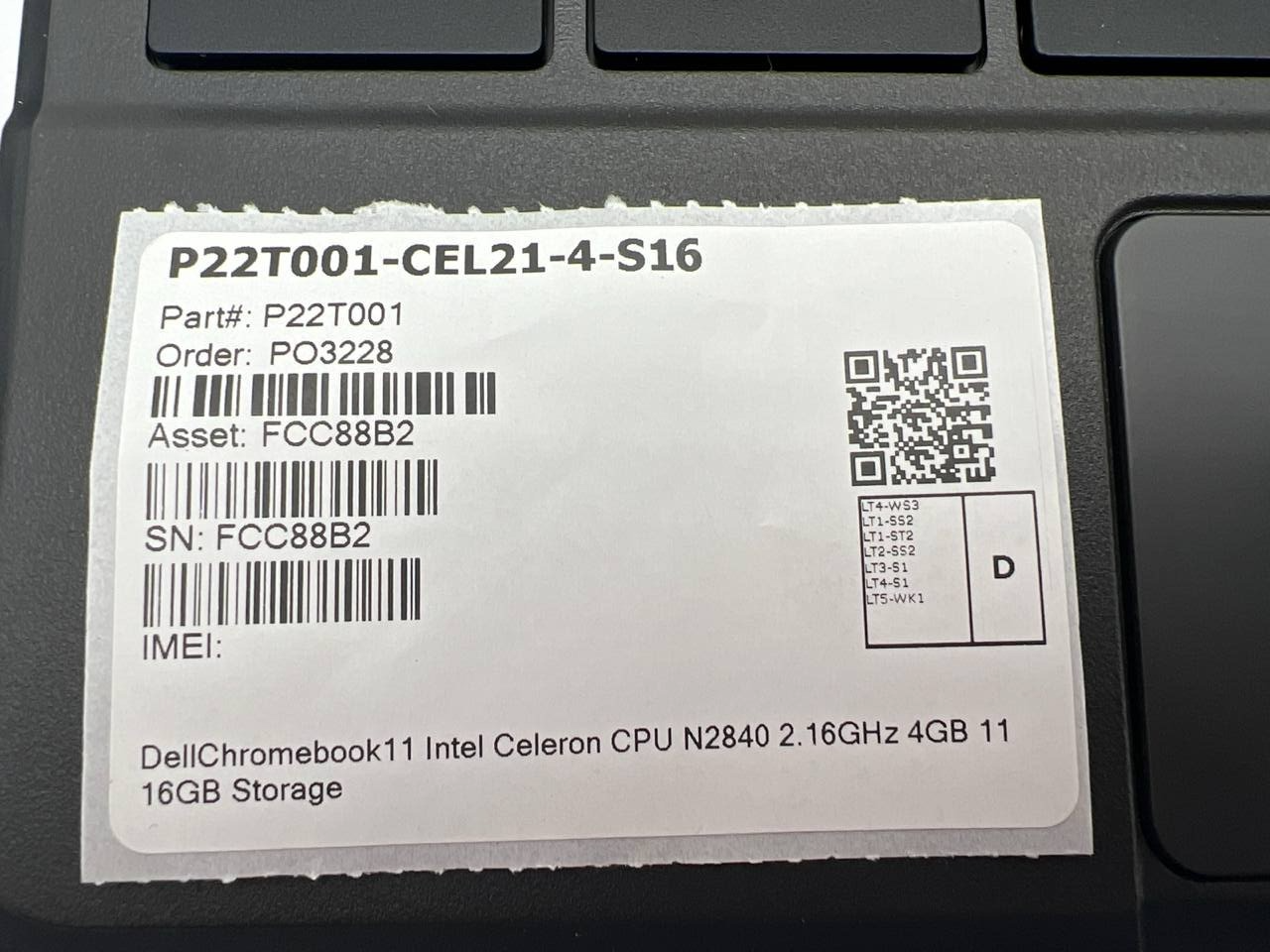 Dell Chromebook 11 Laptop Intel Celeron 4GB RAM 16GB SSD Chrome OS P22T001 Item image 12