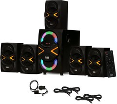 Acoustic Audio&#39;S Aa5210 Home 5 Point 1 Speaker System Features, And 4 Ext. - £125.93 GBP