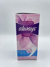 Always Thong Daily Liners 42 Regular Rare Discontinued OPENED BOX Bs290 - $33.17 CAD