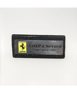 GMP Masterpiece Collection Plaque For 1967 BOAC 500 Ferrari 330/P4 Spyder - $282.06 MXN