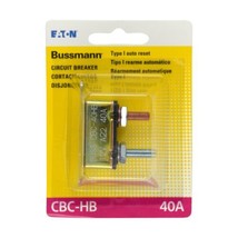 Bussmann (BP/CBC-40HB-RP) 40 Amp Type-I Stud Mount Circuit Breaker Lengthwise - £7.03 GBP