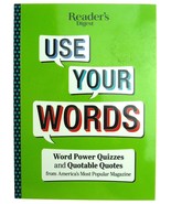 Reader&#39;s Digest Use Your Words: Word Power Quizzes &amp; Quotable Quotes Book - £7.81 GBP