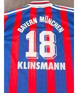 Original Bayern Munich 1995/1996/1997 Football Shirt Jürgen Klinsmann #1... - $69.30