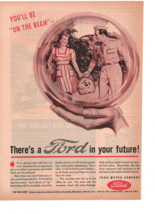 1940's youll be on the beam theres a ford in your future  print ad fc2 - $14.25